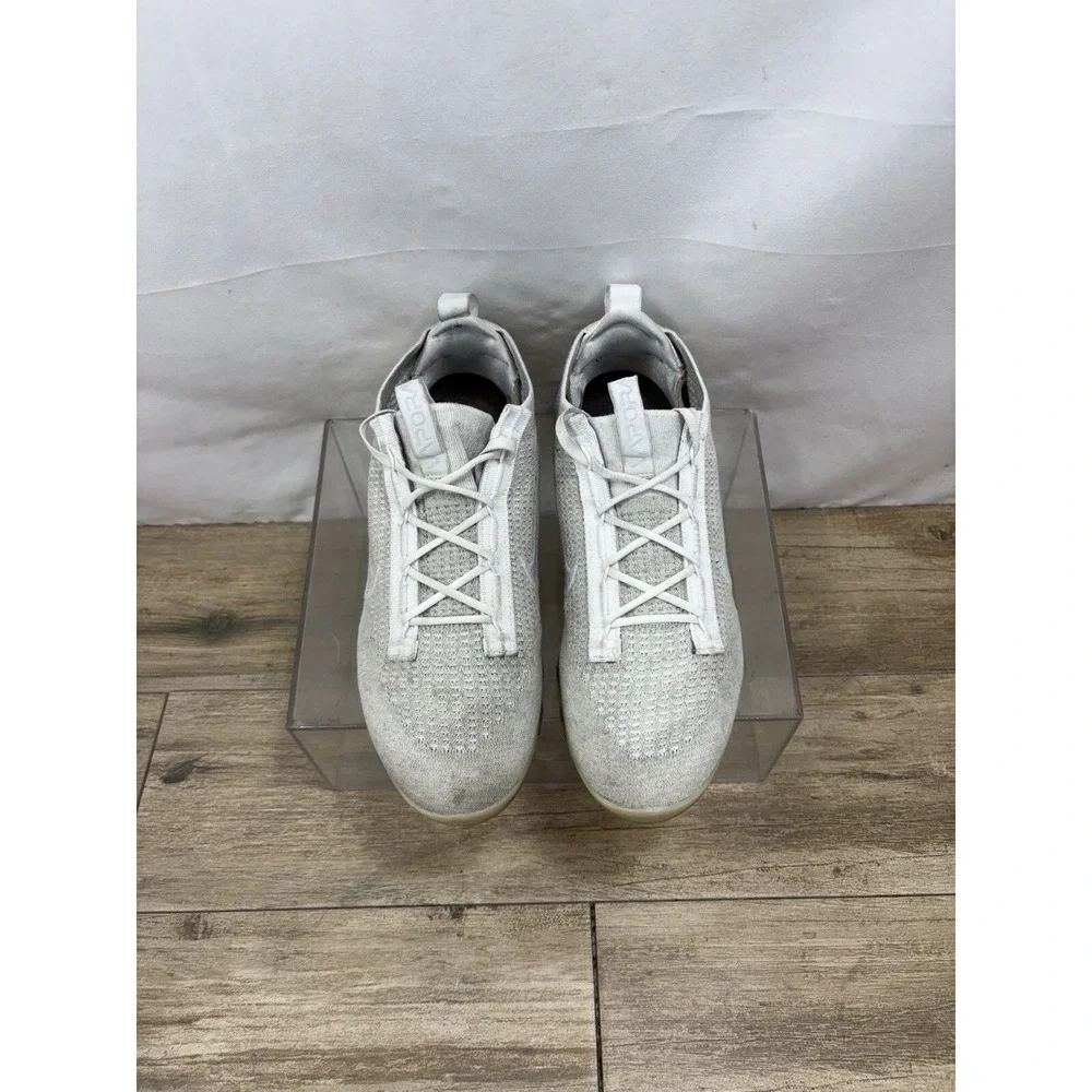 Nike Air VaporMax 2021‎ FK White Grey Flyknit Running Shoes DC4112-100 Womens 11